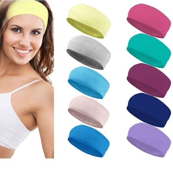 10 pc Headband Set Multi Color main image 4